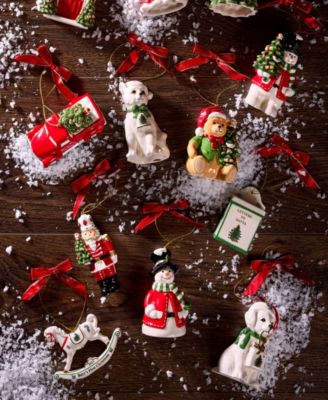 Christmas Tree Snowman Bell Ornament