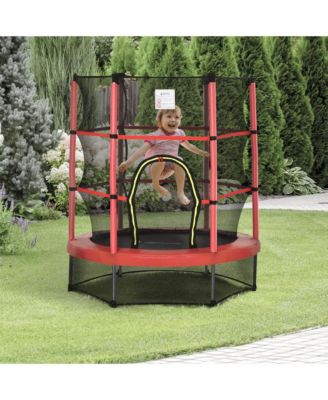 Φ5FT Kids Trampoline with Enclosure Net for Age 3 to 6 Years