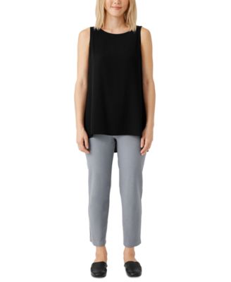 Eileen Fisher - Women's Slim-Leg High-Rise Ankle Pants
