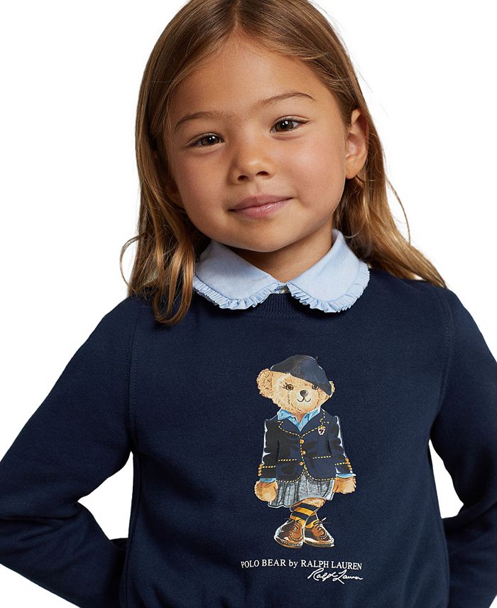Polo Ralph Lauren Little Girls and Toddler Girls Long Sleeves Polo Bear