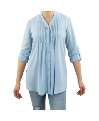 Maternity Pleated Convertible Sleeves Top