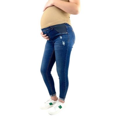 Maternity Distressed Skinny Jeans