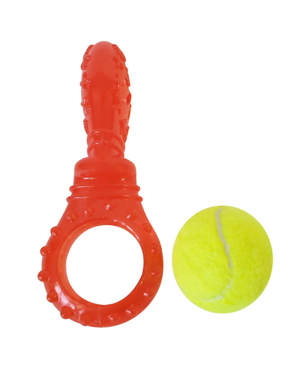 JoJo Modern Pets Tennis ball variety pack- boomerang, squeaker, three prong - Assorted Pre-pack