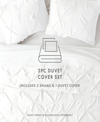 Ultra Soft 3-Pc. Pinch Pleat Duvet Cover Set, Full/Queen