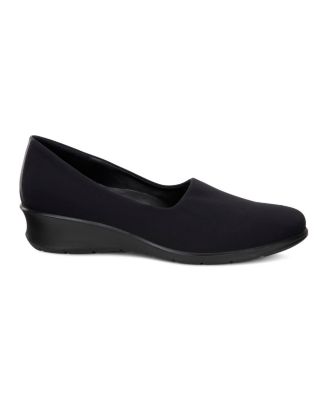 Felicia Stretch Leather Low-Heel Flats