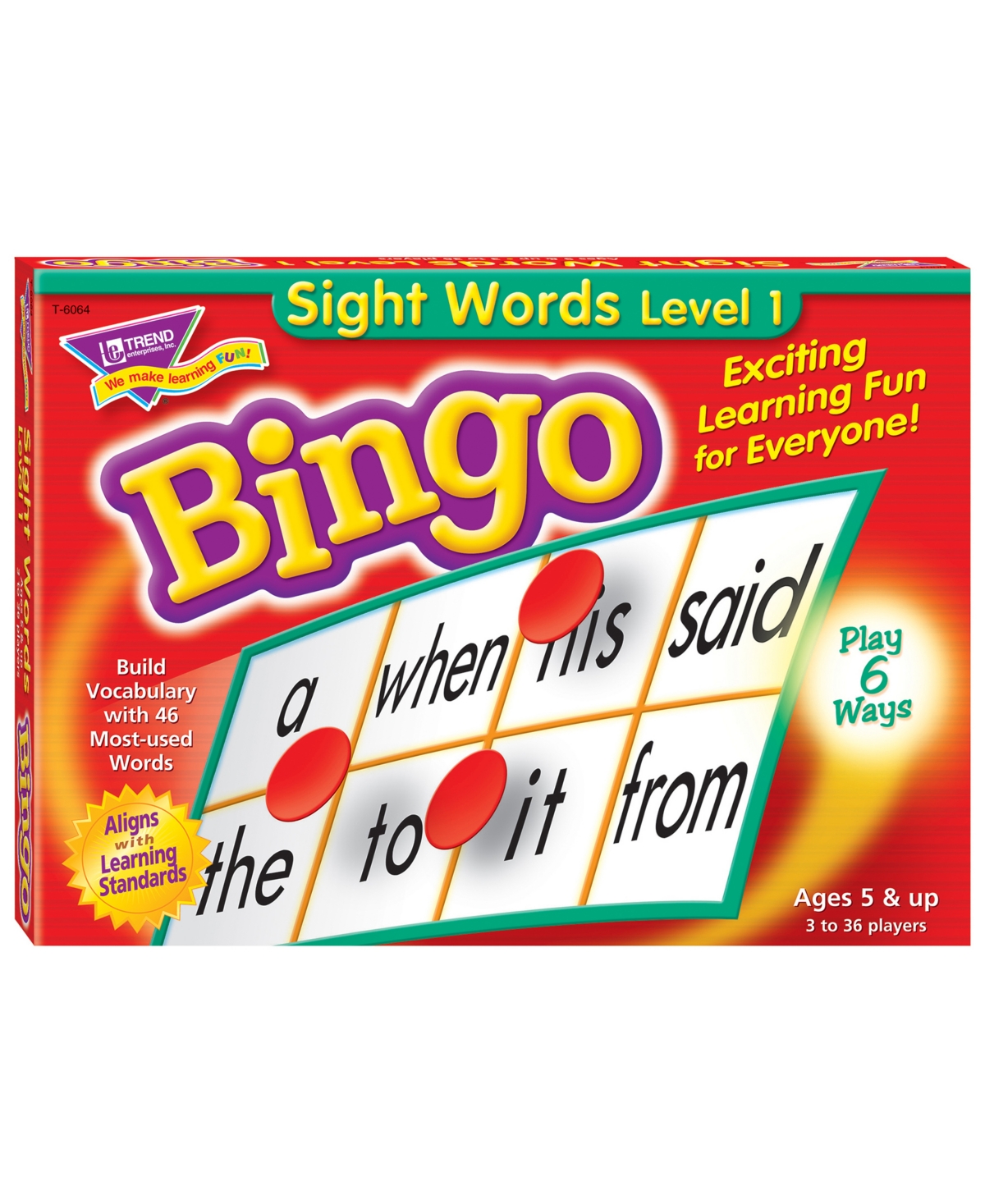 Shop Trend Enterprises Sight Words Bingo Language Building Skill Game In Multi