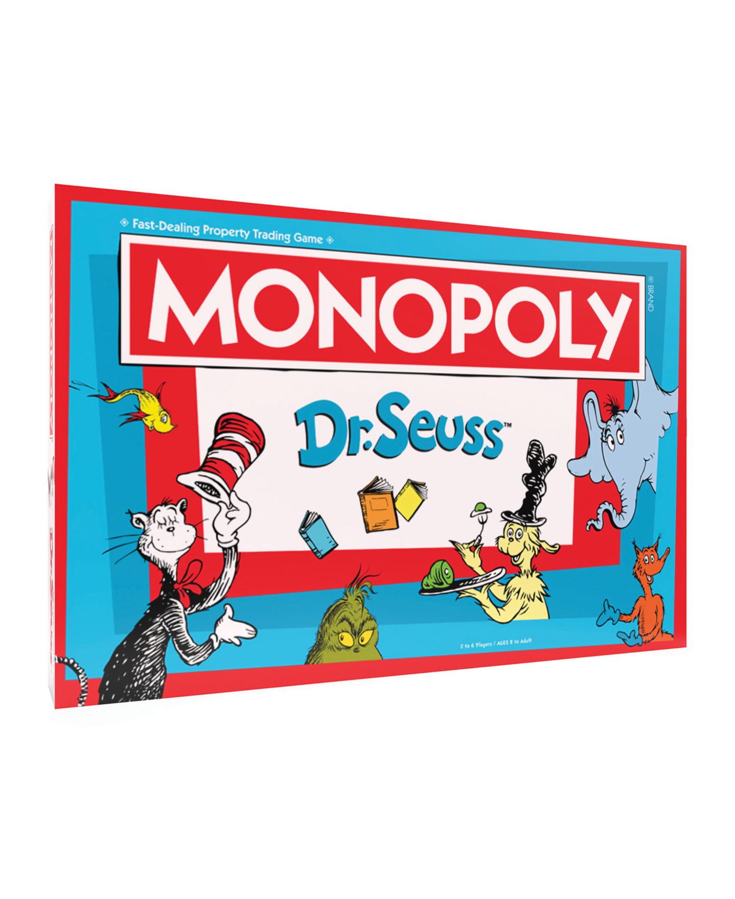 Детская настольная игра MONOPOLY Dr. Seuss Board Game, Ages 8+ — фото 2