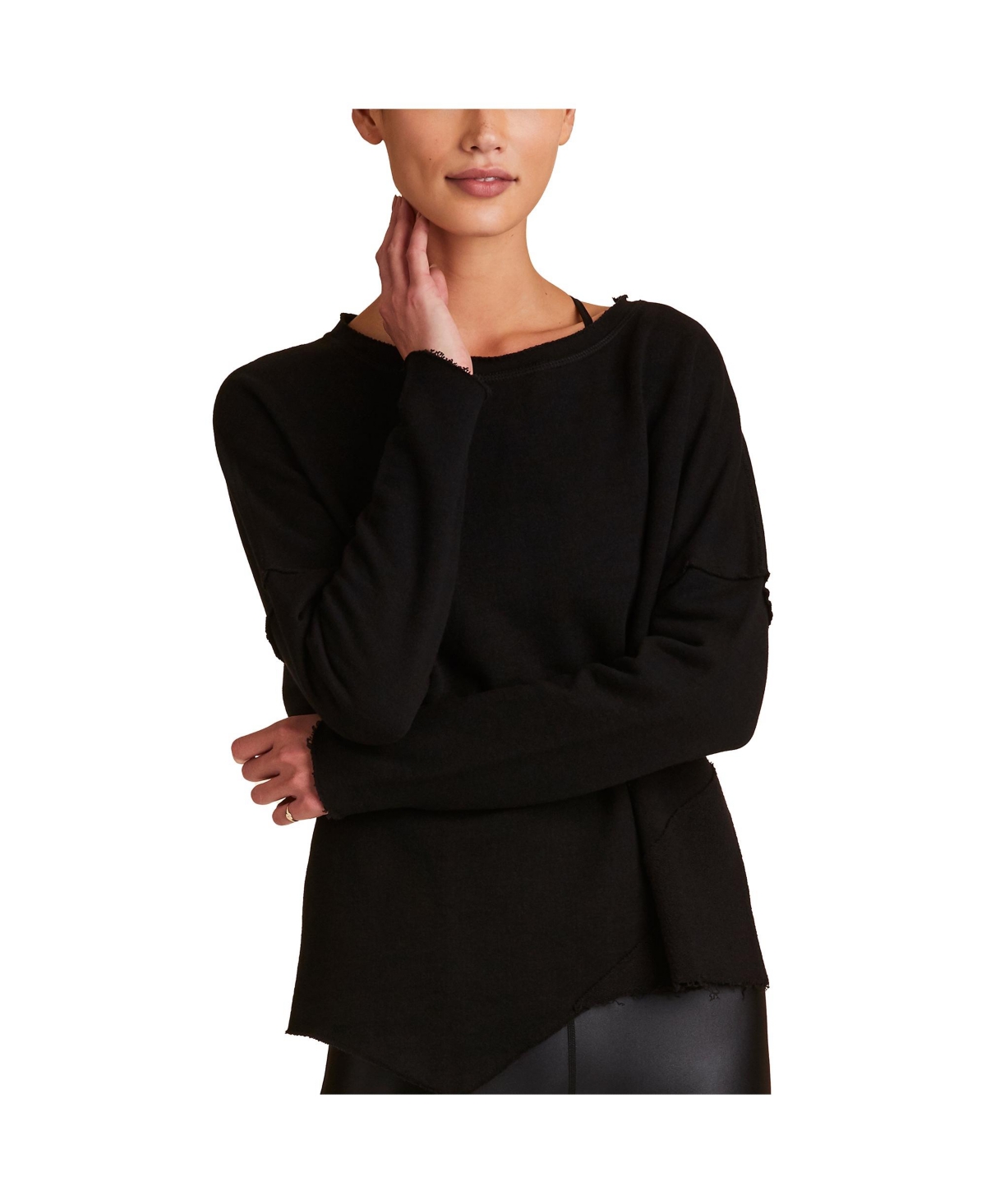 Adult Women Exhale Sweatshirt - Black