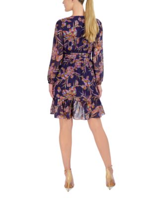 pleated hem mini shift dress laundry by shelli segal Laundry by Shelli Segal