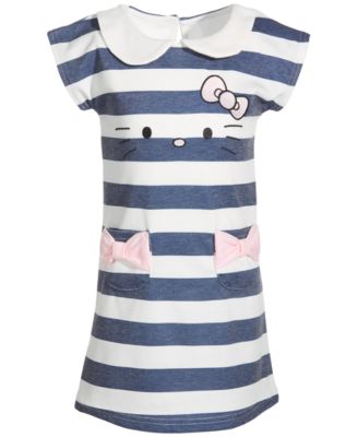 Hello Kitty Toddler Girls Striped Embroidered Dress Macy s