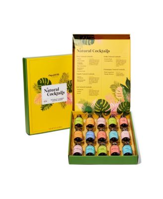 Thoughtfully Cocktails, Natural Cocktail Mixer Gift Set, Set Of 15 ...