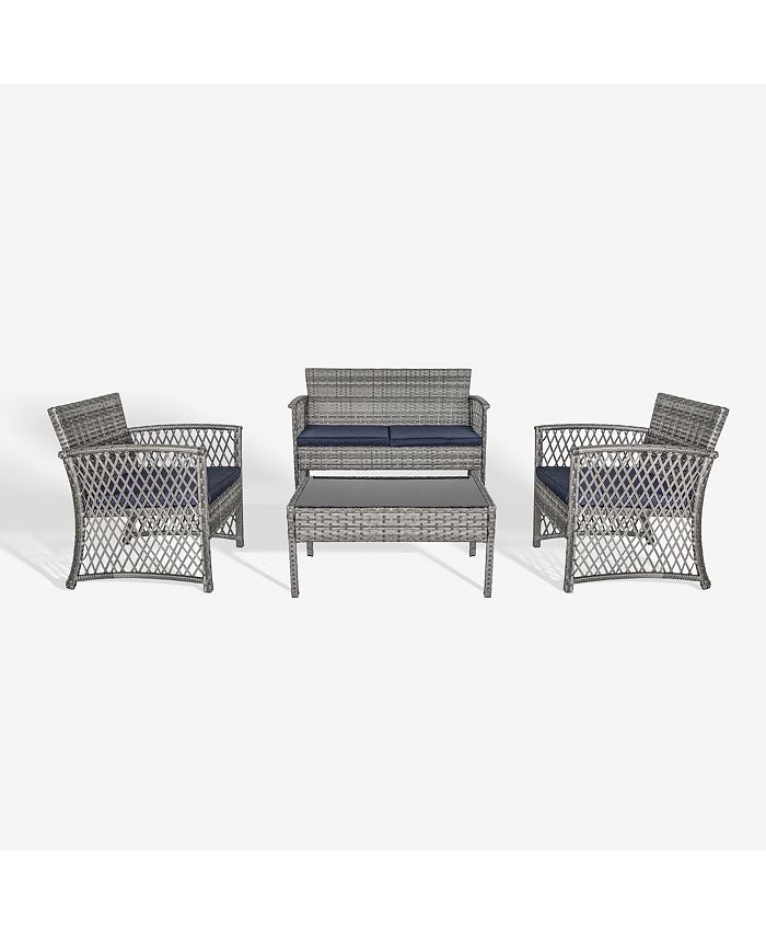 Hometrends alberta park sales 4 piece conversation set