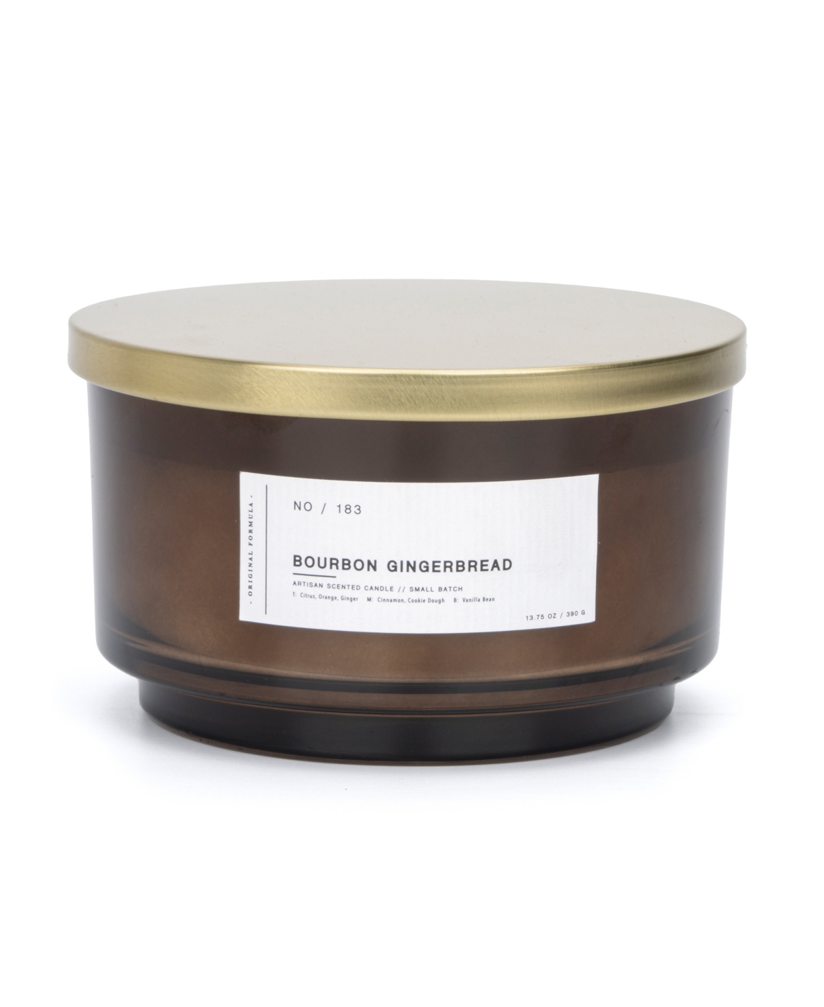 Hybrid & Company Bourbon-ginger Scented Jar Candle In Honey Brown