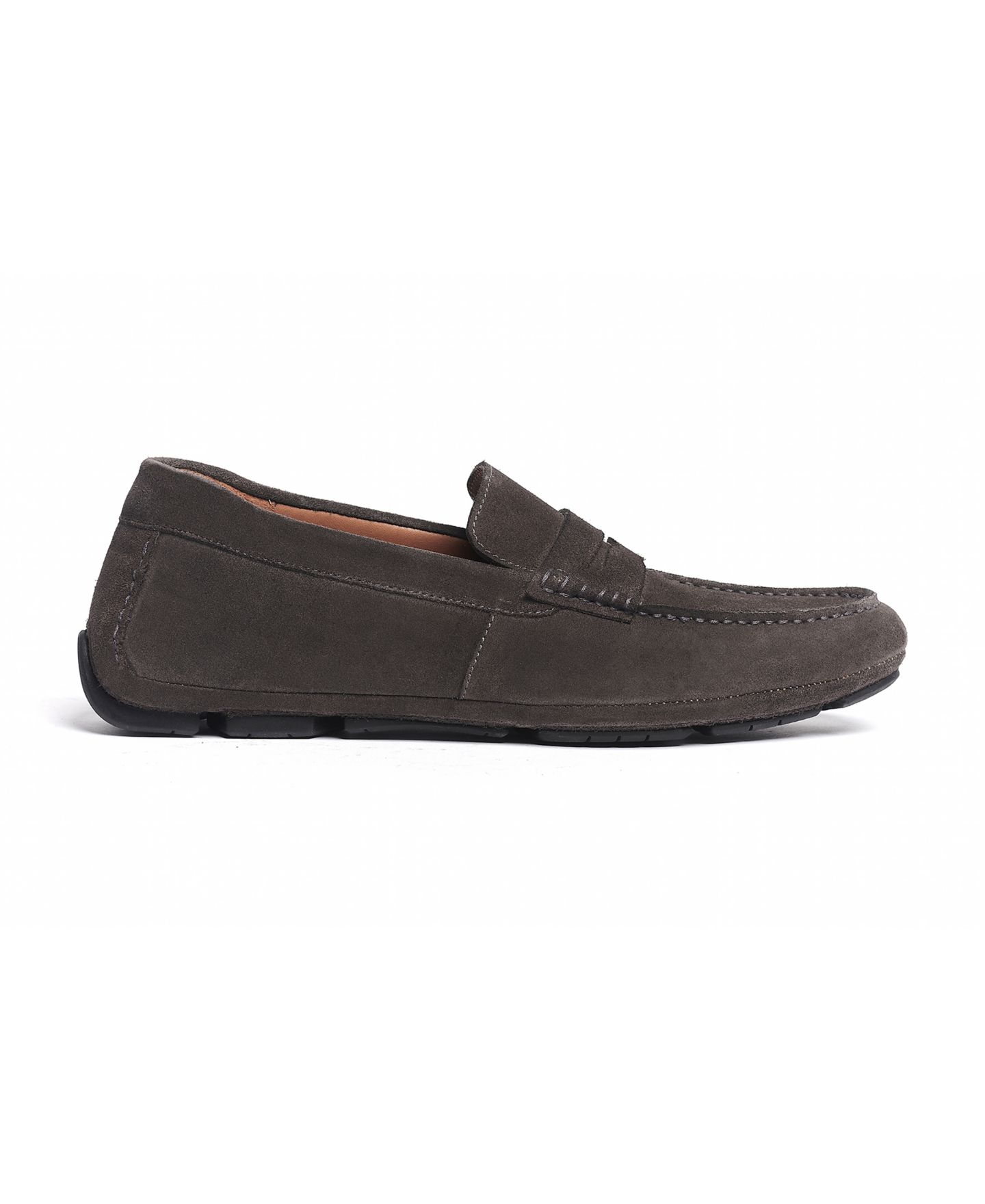 Мужские туфли Anthony Veer Cruise Driver Slip-On Leather, цвет: Пепельный серый замшевый — фото 2
