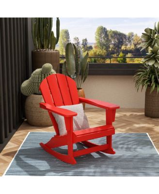 Outdoor Patio Shell-back Adirondack Dining Chair All Weather