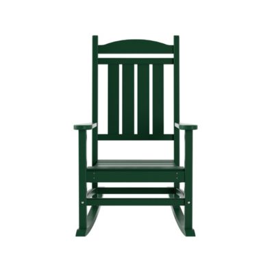 All-Weather Outdoor Patio Poly Classic Porch Rocking Chair (Set of 2)
