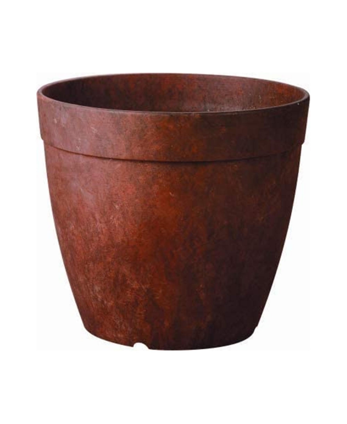 Manufacturing ArtStone Dolce Round Planter Rust 10" - Red