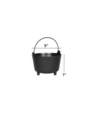 MFG 48098 Antique Kettle Planter 9-Inch Black