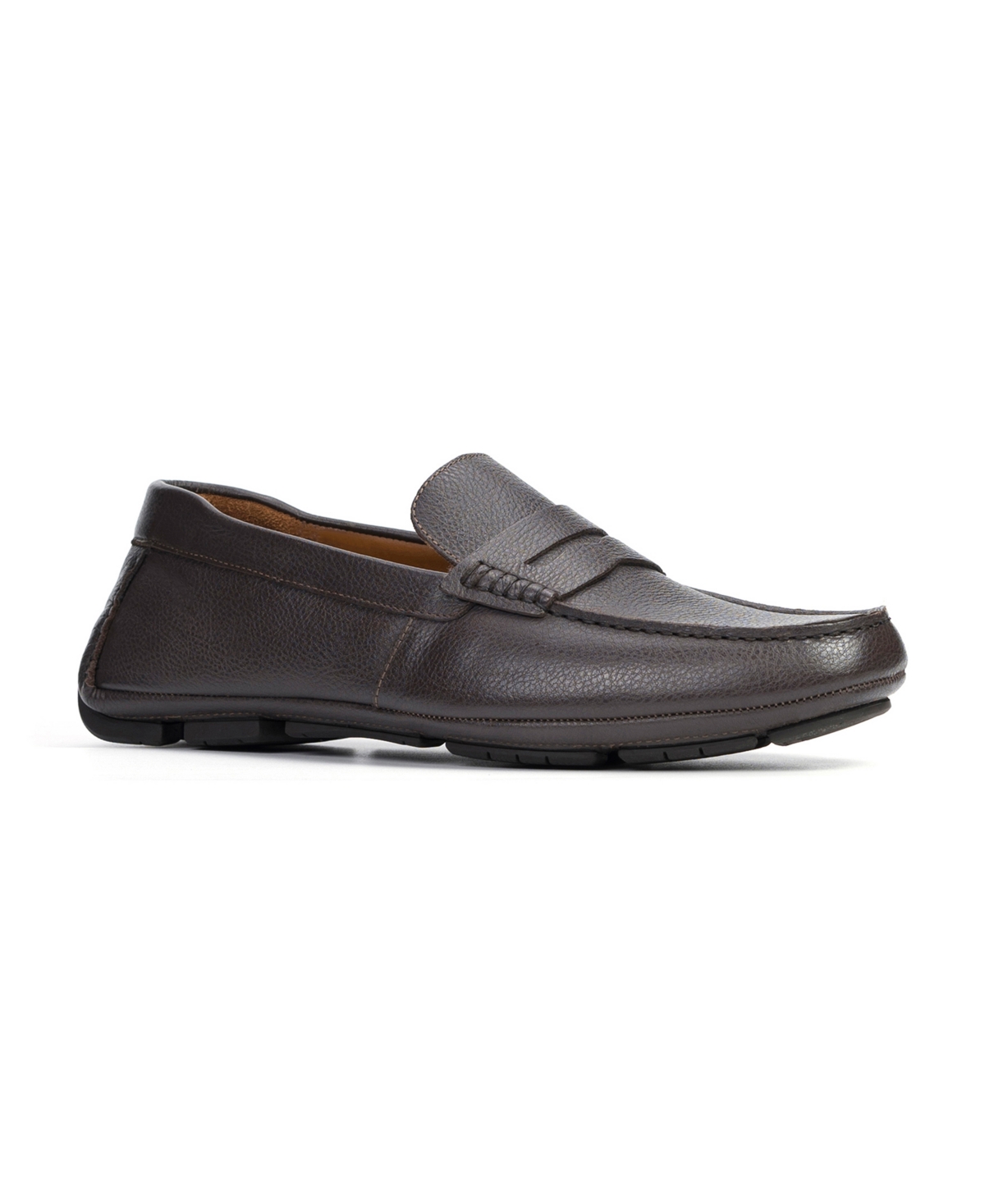 Shop Anthony Veer Men's Cruise Driver Slip-on Leather Loafers In Dark Brown