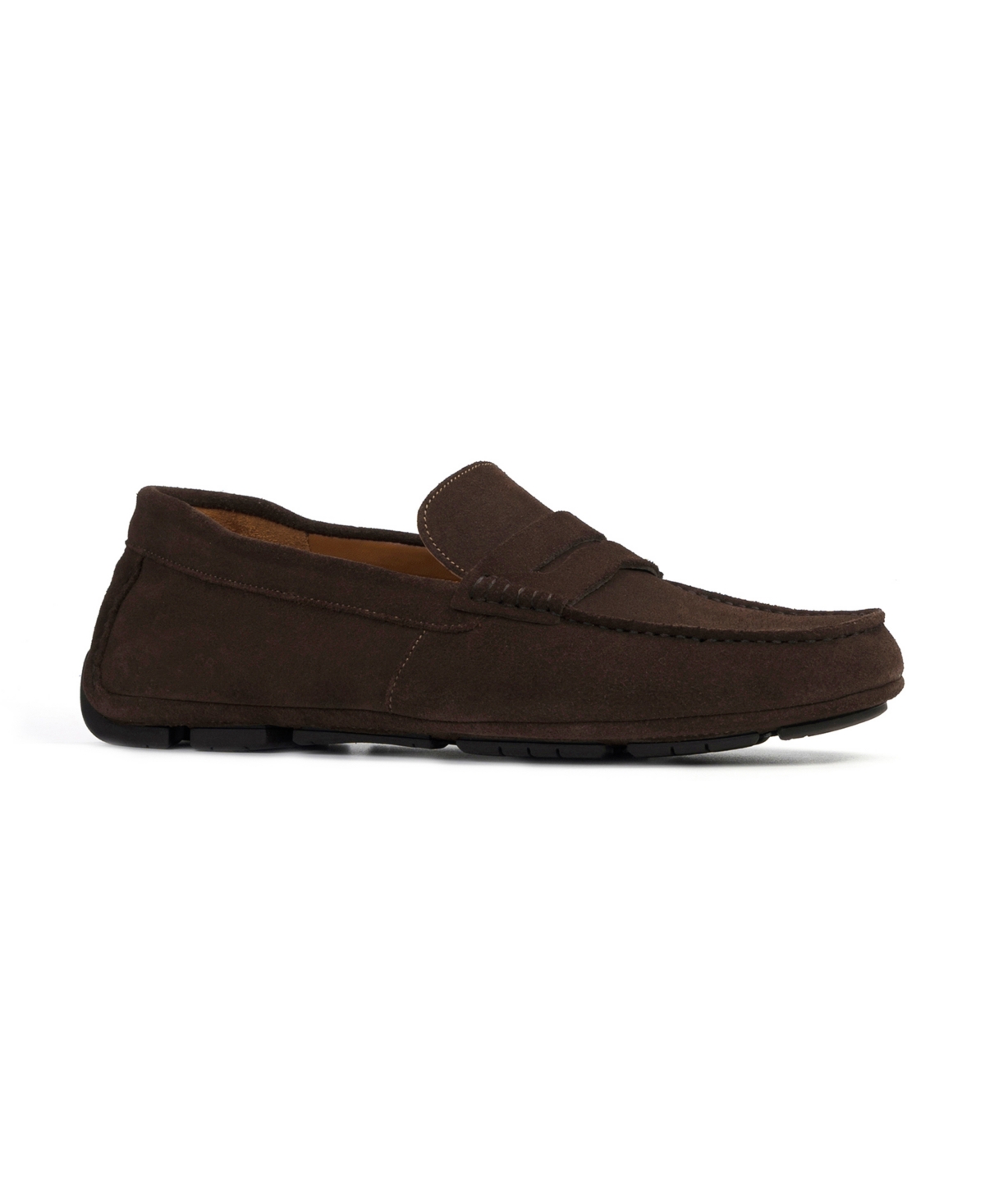 Shop Anthony Veer Men's Cruise Driver Slip-on Leather Loafers In Chocolate Brown