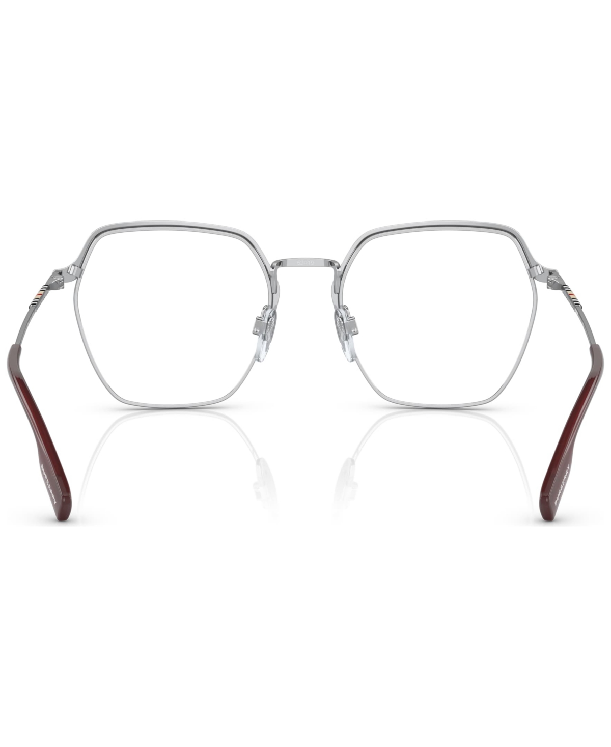 Burberry Women's Irregular Eyeglasses, BE137152-o - Silver-Tone