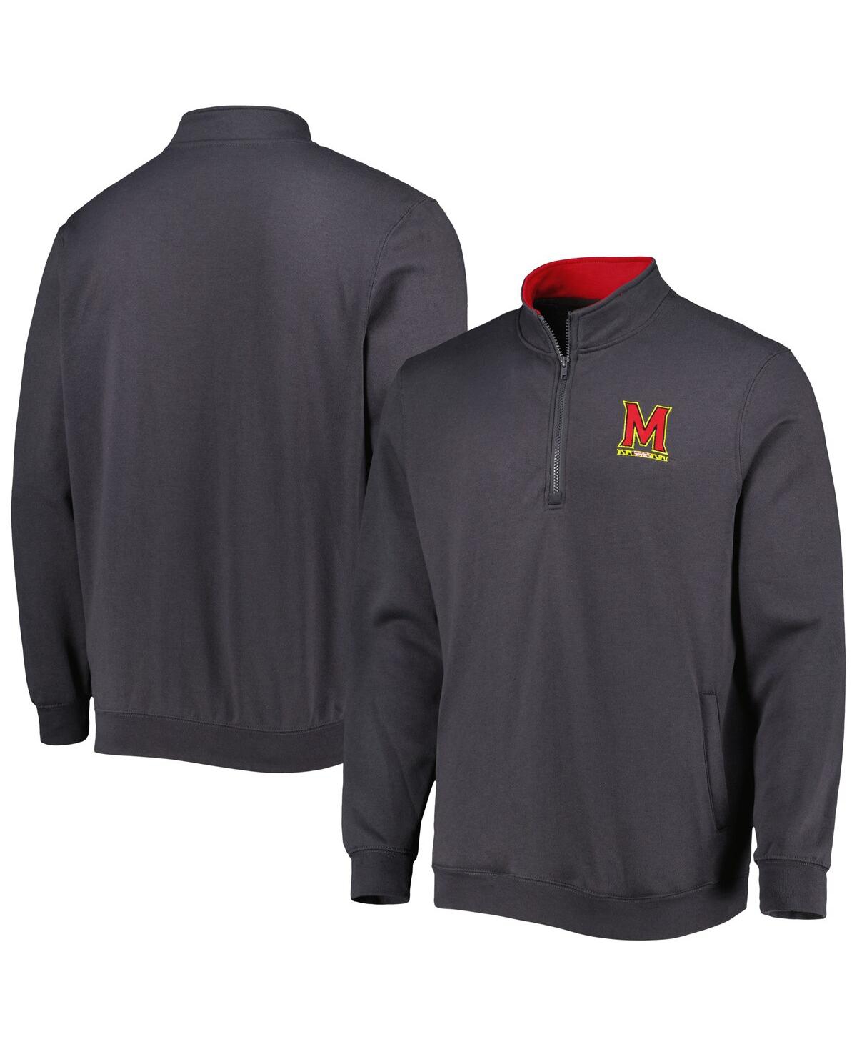 Colosseum Heathered Gray Maryland Terrapins Tortugas Team Logo Quarter-zip Jacket In Heathered Gray