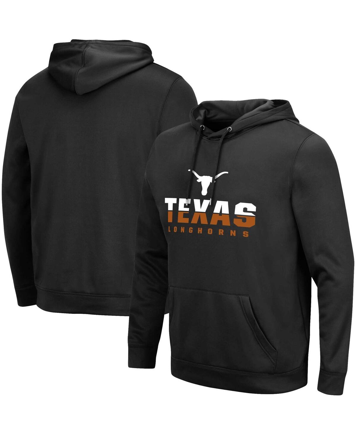 Colosseum Men's Black Texas Tech Red Raiders Lantern Pullover Hoodie In Black