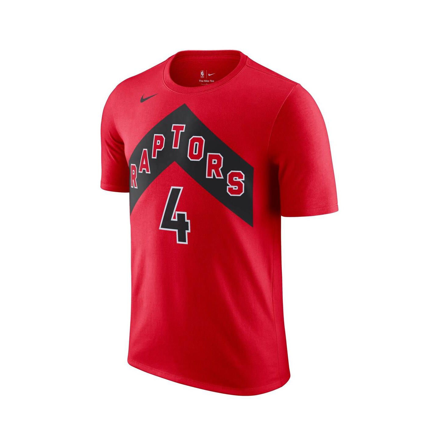 Мужская футболка Nike Scottie Barnes Red Toronto Raptors Icon 2022/23 Name and Number Performance — фото 3
