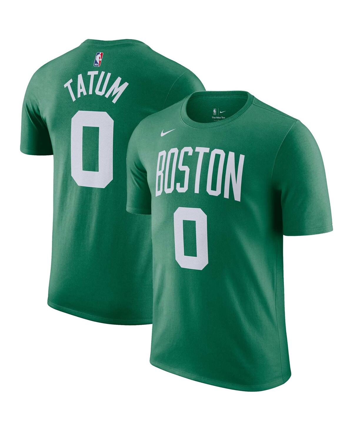 Nike Men's  Jayson Tatum Kelly Green Boston Celtics Icon 2022/23 Name And Number Performance T-shirt In Kelly Green