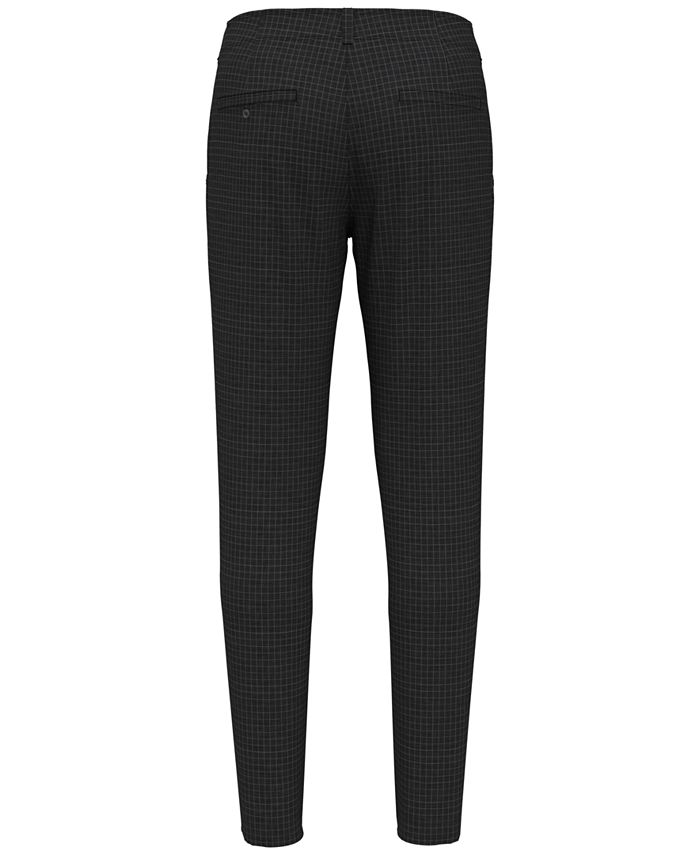 PGA TOUR Men's Flat Front Heathered Plaid Golf Pants Macy's