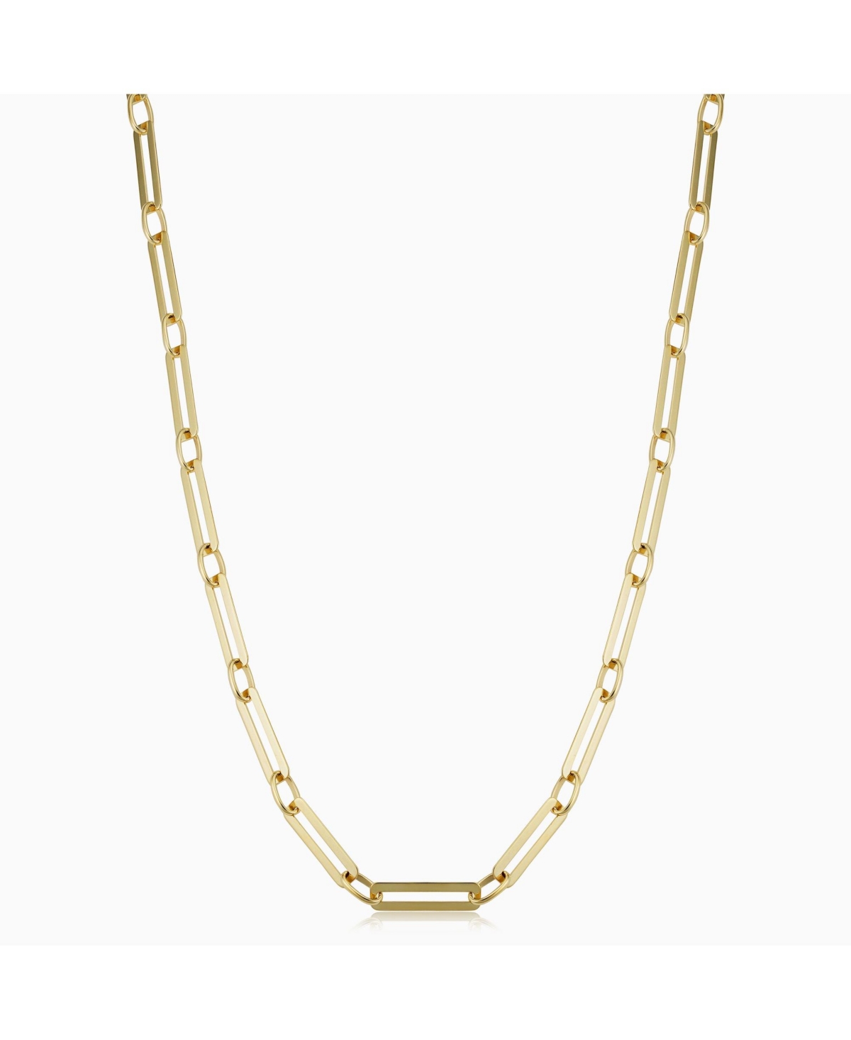 ORADINA VENICE ALTERNATING LINK NECKLACE 20" IN 14K YELLOW GOLD