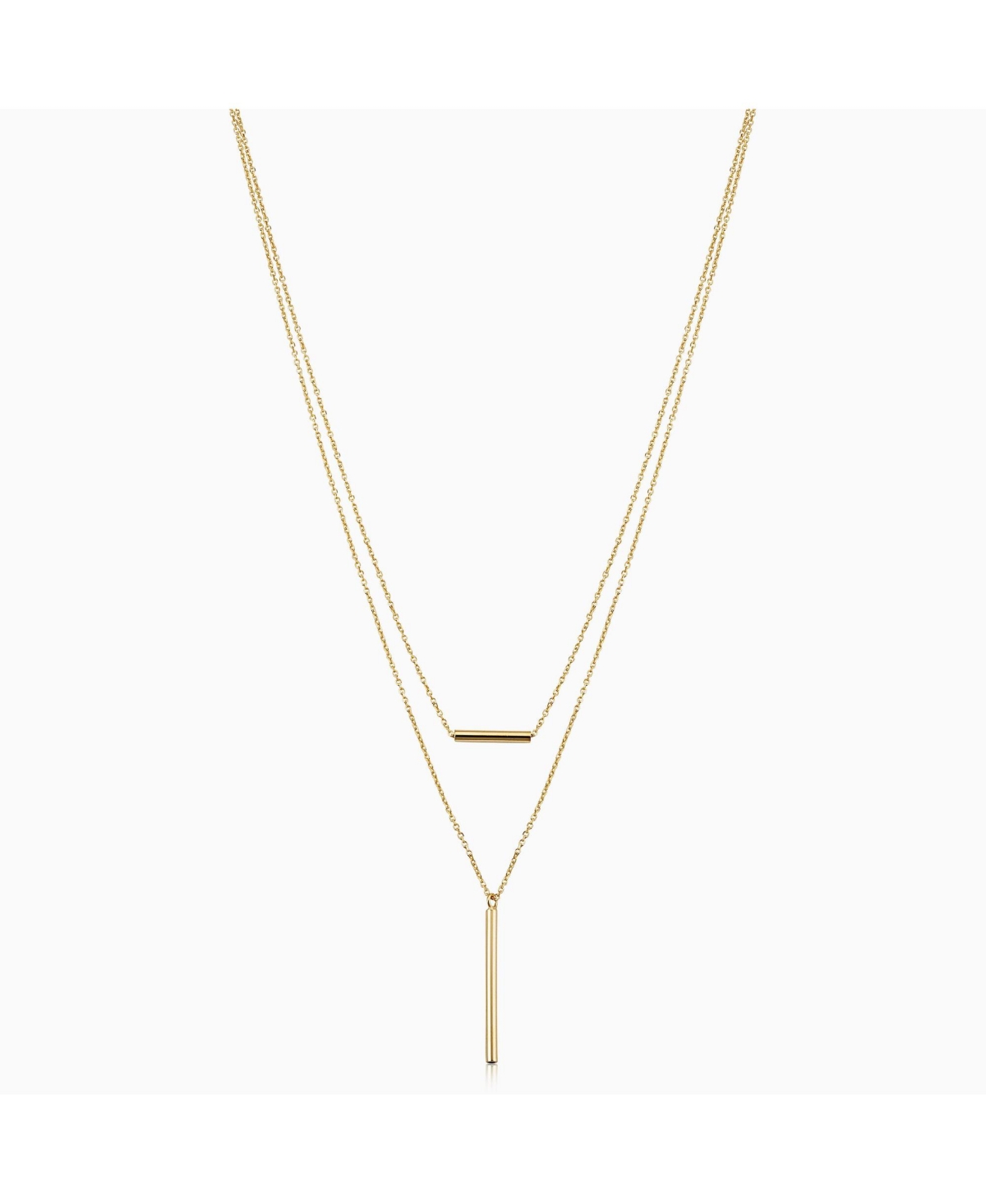 ORADINA VICENZA LAYERED NECKLACE 17-18" IN 14K YELLOW GOLD