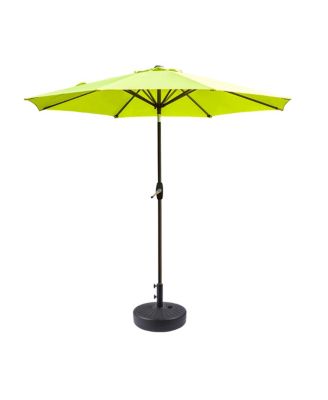 9 Ft Outdoor Patio Market Umbrella with Black Round Base