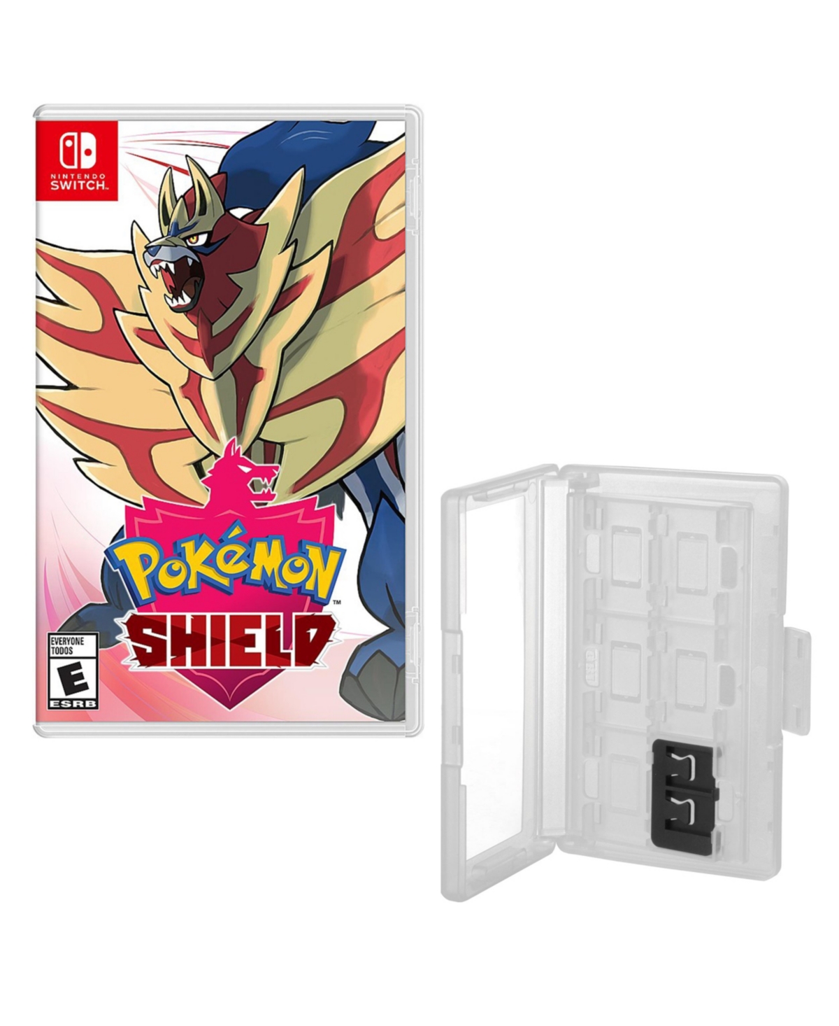 Nintendo Pokemon Shield Game With Game Caddy With For  Switch In Multi