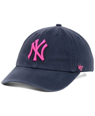 Casquette New York Yankees '47 Brand Clean Up - Enfant 52-56 Cm (6-12 Ans), Couronne Non Structurée, Sangle Réglable