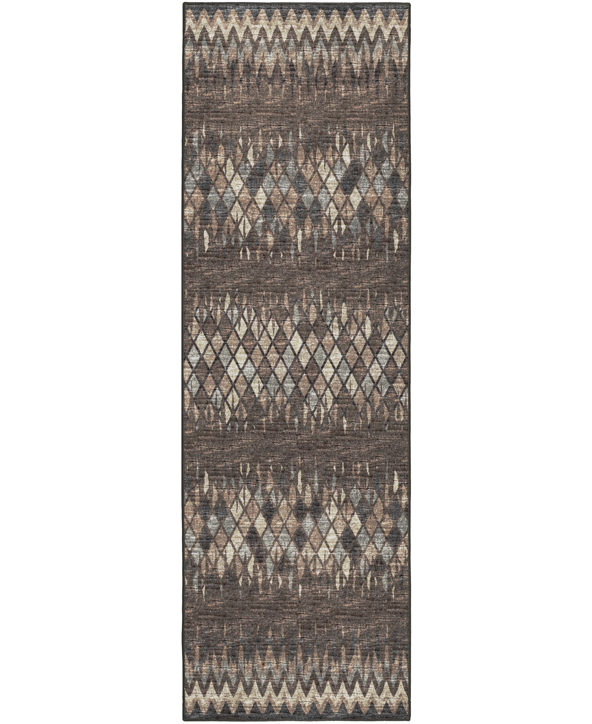 D Style Briggs Brg-5 2'6in x 10' Runner Area Rug - Brown