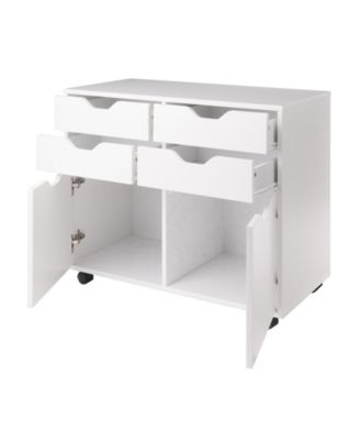 Halifax 26.3" Wood 2-Door Wide Storage Cabinet