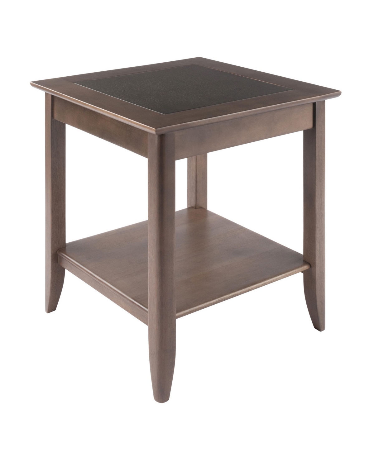 Winsome Santino 24.02" Wood Accent Table In Oyster Gray