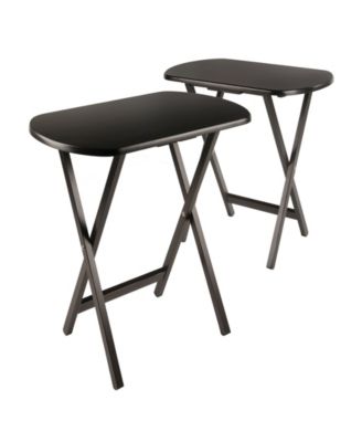 Cade 2-Piece Wood Oversize Snack Table Set