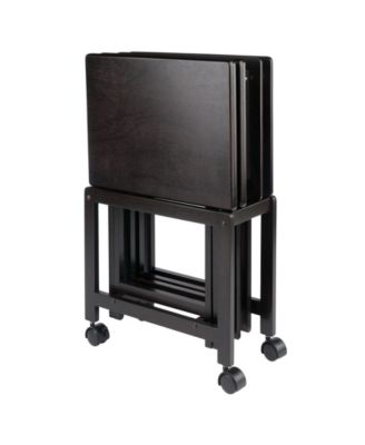 Allen 5-Piece Wood Snack Table Set