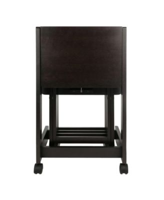 Brienda 5-Piece Wood Flip Top Snack Table Set