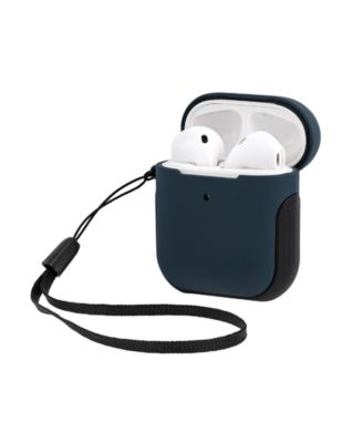 Bluestone and Black Sport Cover designed for Apple AirPods&reg;