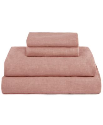 French Linen 4 Piece Sheet Set, Cal King