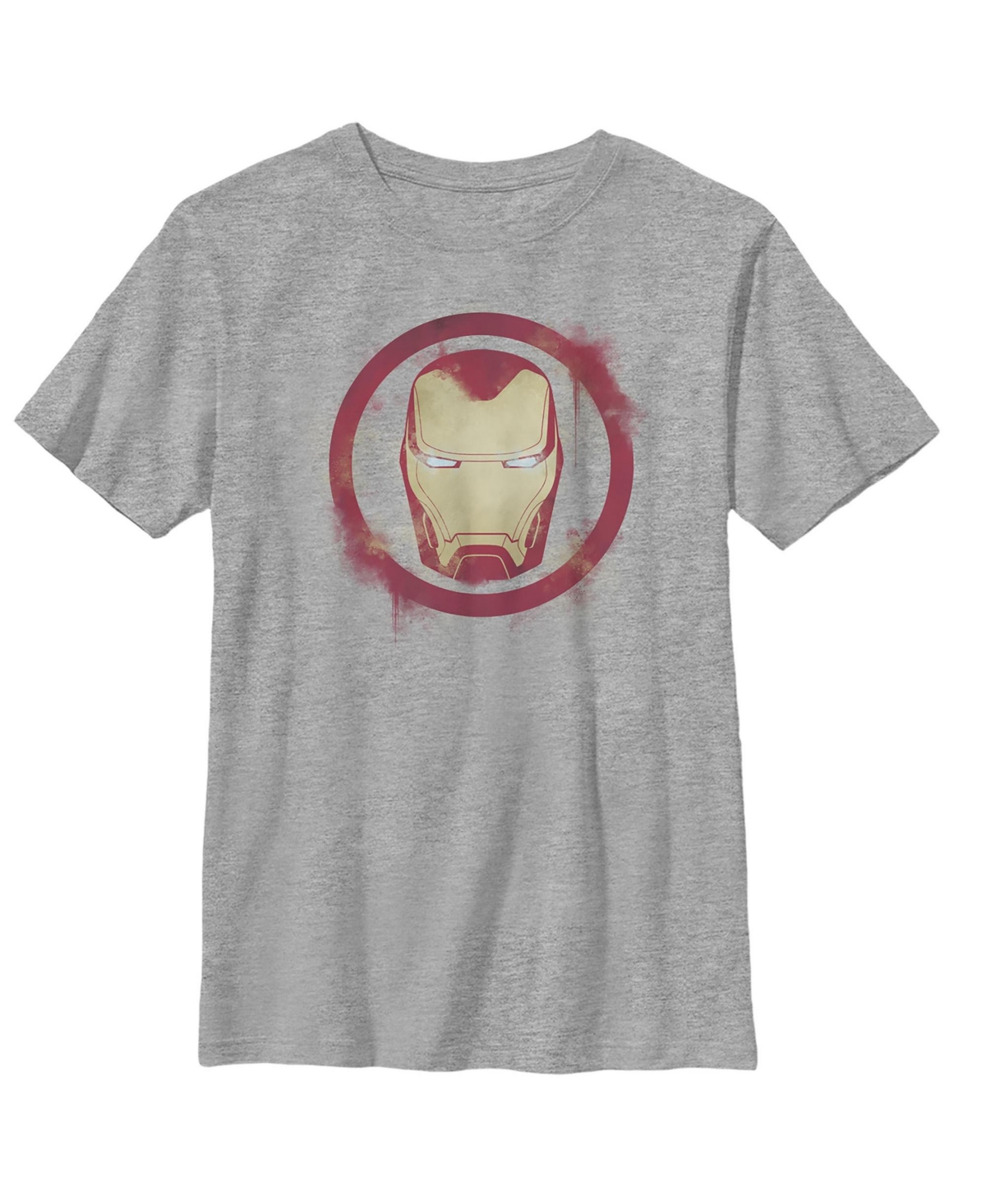Marvel Kids' Boy's  Avengers: Endgame Smudged Iron Man Child T-shirt In Athletic Heather