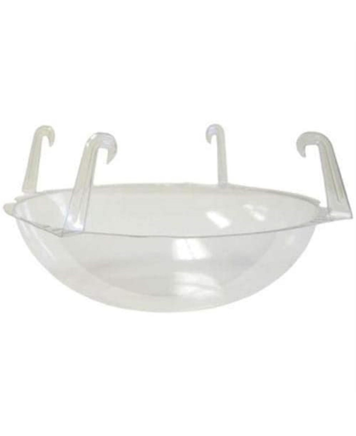 Clear Hanging Basket Drip Pan, 12-14" 1 Pack - Clear