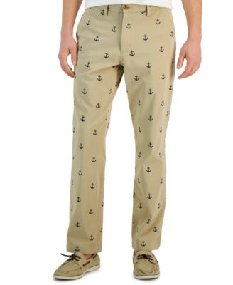 Club Room - Men's Classic-Fit Anchor Print Chino Pants