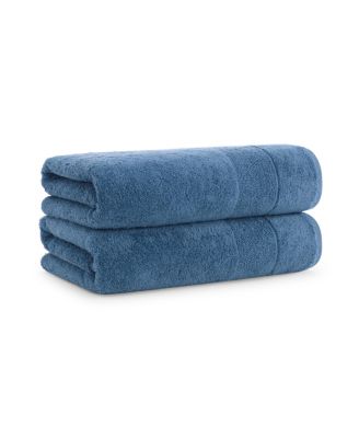 Luxury Turkish Bath Towels, 2-Pack, 600 GSM, Extra Soft  Plush, 30x60, Solid Color Options with Dobby Border