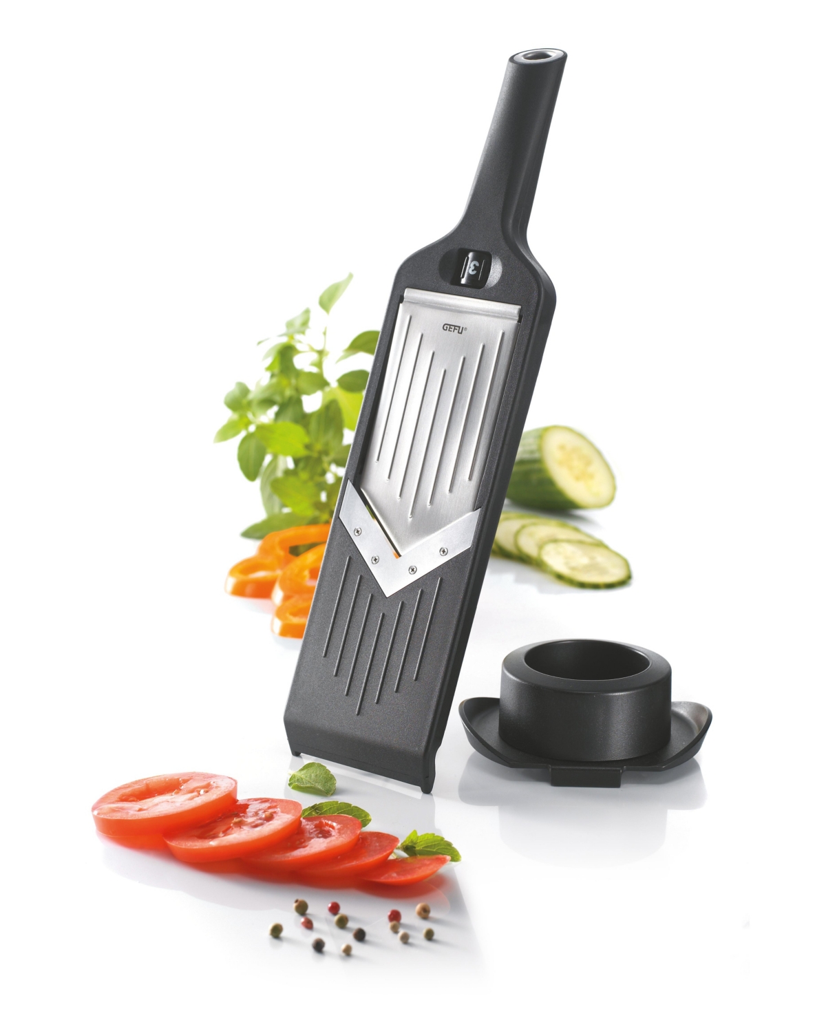 Gefu Violi 2.0 With 5 Adjustable Cutting And Two Additional Blade In Black