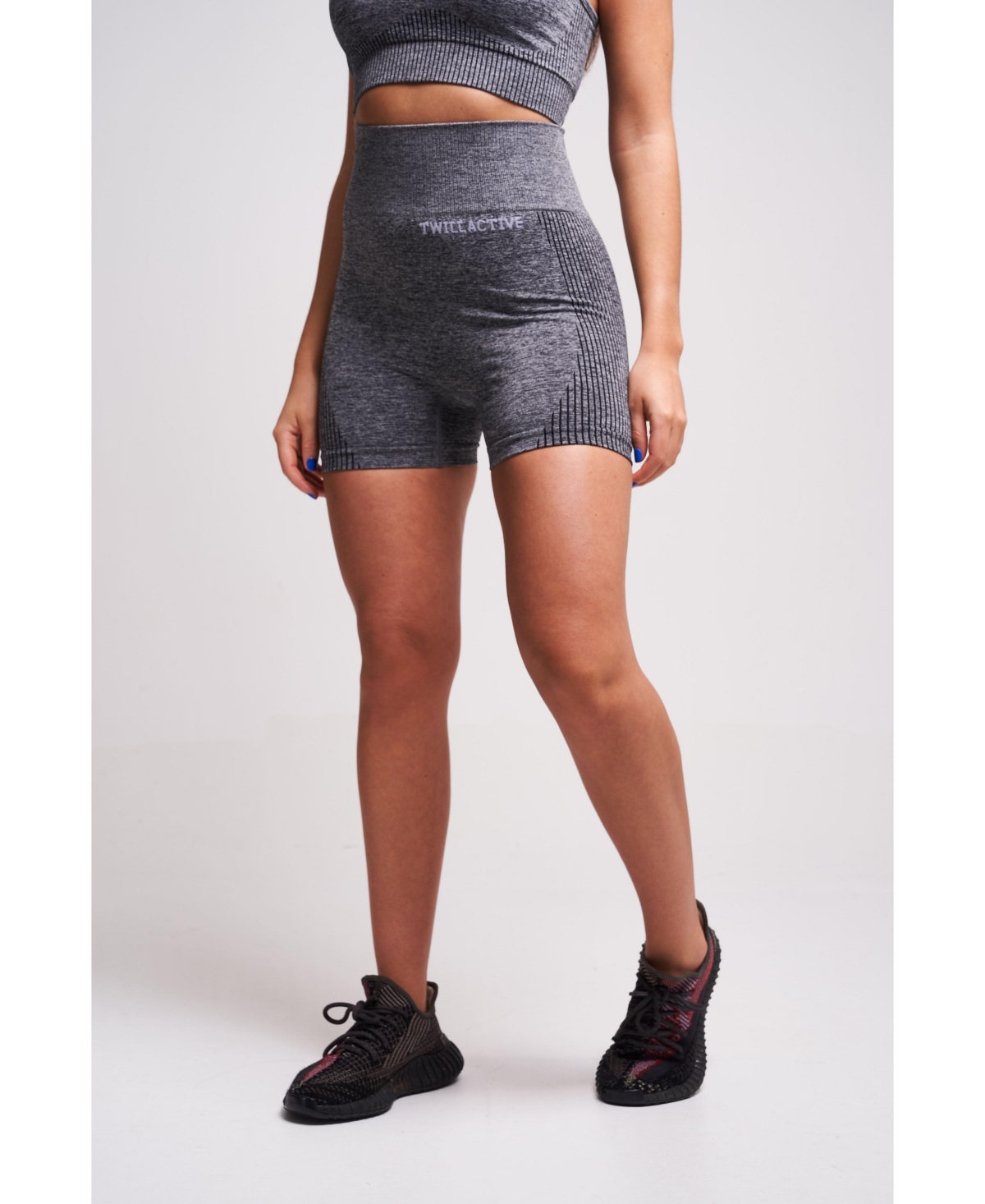 TWILL ACTIVE WOMEN'S PRUNELLA RECYCLED RUCHED BUM SHORTS