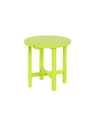 All-Weather Outdoor Patio Round Poly Adirondack Side Table